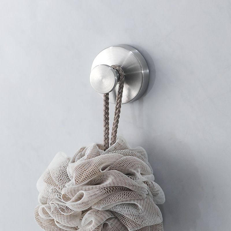 Thickened stainless steel suction cup hook without punching vacuum…