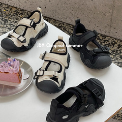 韓版兒童運動涼鞋輕盈透氣跑步鞋JBM新款休閒鞋男女童戶外徒步鞋