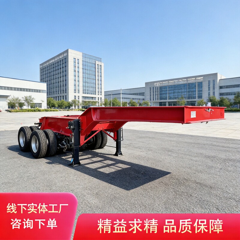Heavy-Duty Container Transport Semi-Trailer, Cross-Border Supply of Folding Flatbed Transport Semi-Trailer Heavy-Duty Container Transport Semi-Trailer, Cross-Border Supply of Folding Flatbed Transport Semi-Trailer