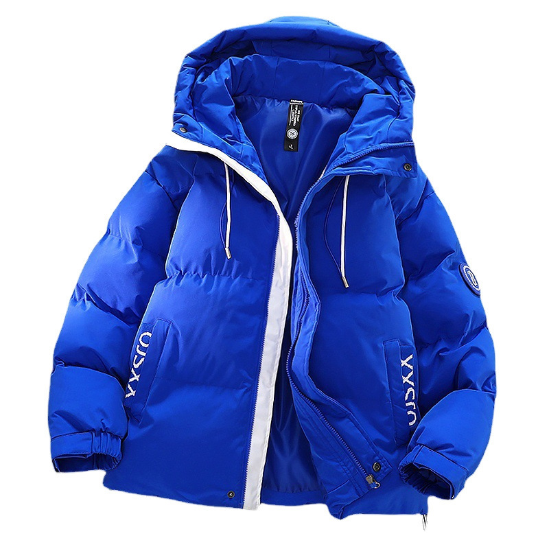 Invierno chaqueta de algodón de hombre chaqueta de algodón de moda suelta chaqueta de hombre cálido guapo