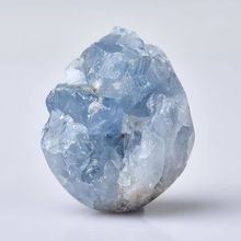 天然蓝水晶洞马达加斯加天青石晶洞水晶原石摆件矿石标本跨境批发