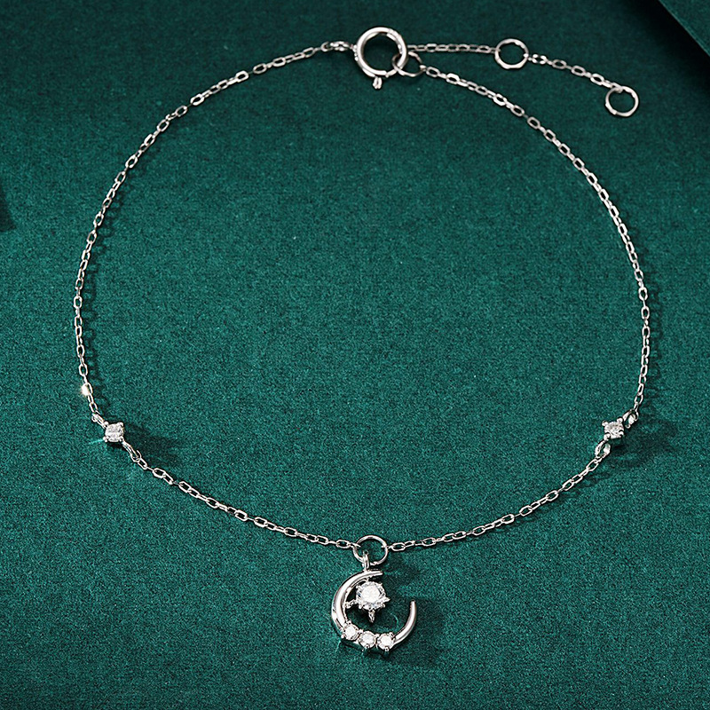 Water Shell Manufacturer Wholesale 18K Rose Gold Star and Moon Bracelet Au750 Gold Star and Moon Natural Diamond Bracelet for Women Water Shell Manufacturer Wholesale 18K Rose Gold Star and Moon Bracelet Au750 Gold Star and Moon Natural Diamond Bracelet for Women