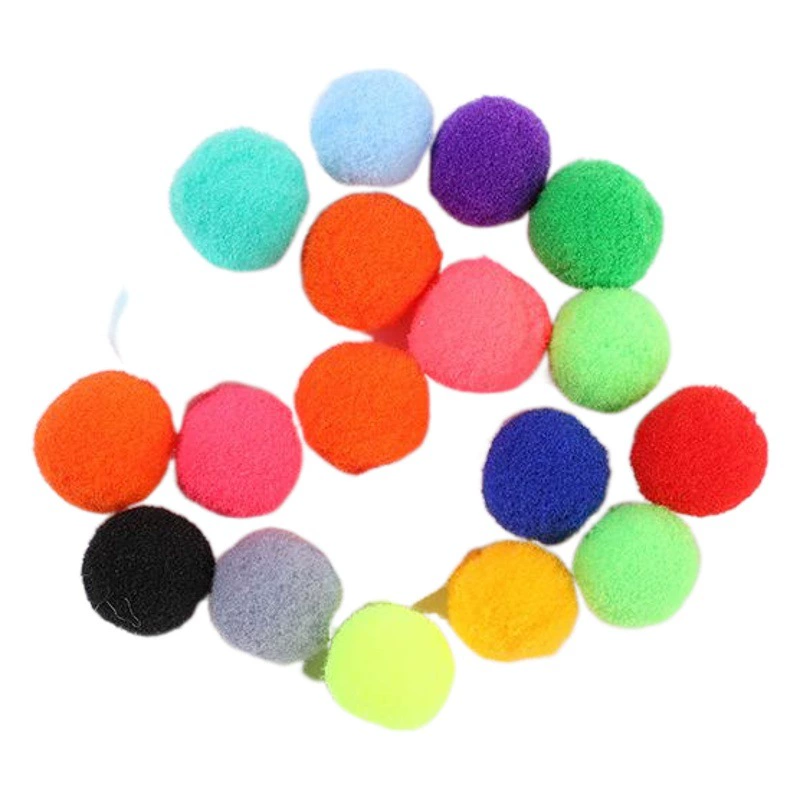 Цветной полиэстер Высокоэластичный шарик для волос ручной работы, детская игрушка, Мультяшные аксессуары, обувь и шляпы, разноцветный шарик для волос