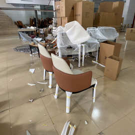 五星级酒店实木电动餐桌椅海鲜餐厅包厢实木椅子会所轻奢餐椅