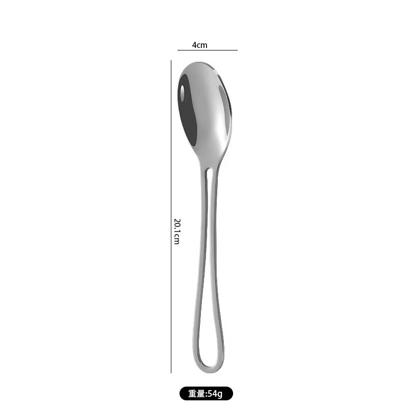 은색 테이블 스푼