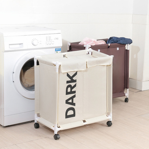 Stylish Fabric Storage Basket with Lid for Home - Simple and Modern Oxford Cloth Foldable Laundry Hamper with Dustproof Cover and Multiple Functions