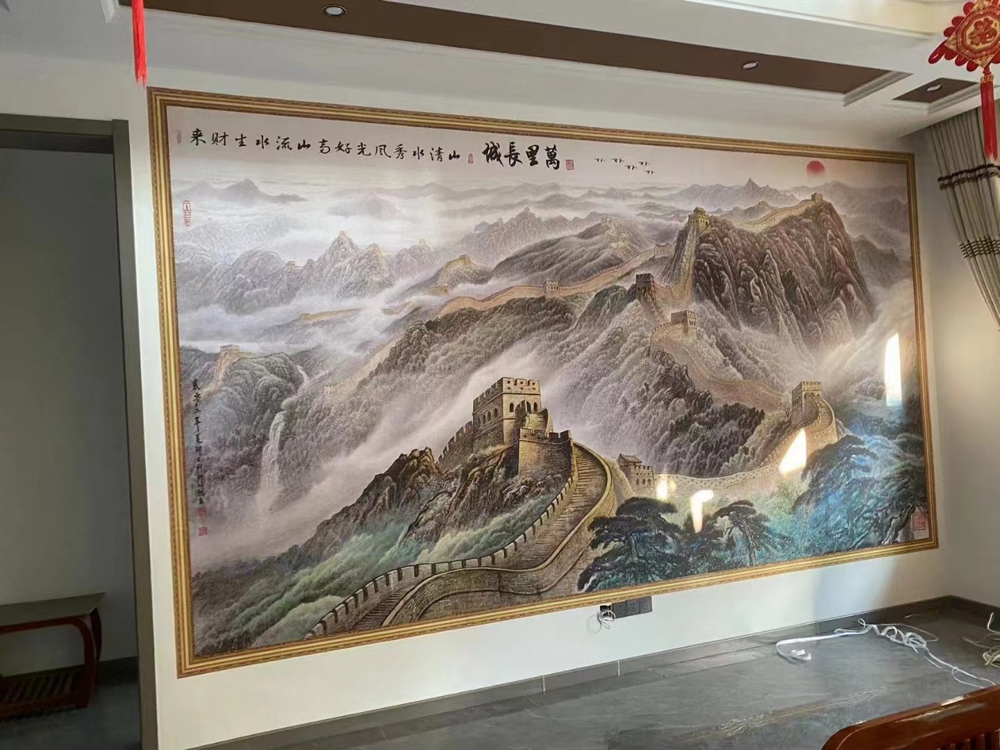 背景墙万里长城新