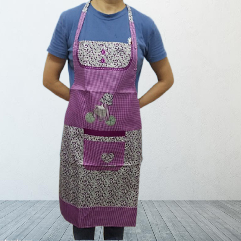 Long Household Apron with Straps, Anti-Stain, Durable for Work, Protective Workwear, Kitchen Dishwashing, Sleeveless Home Apron