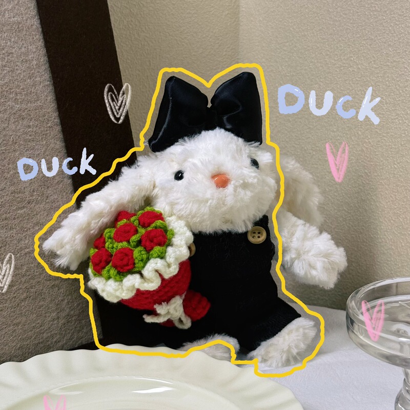 かわいい垂れウサギのぬいぐるみぬいぐるみウサギのキーホルダー|undefined