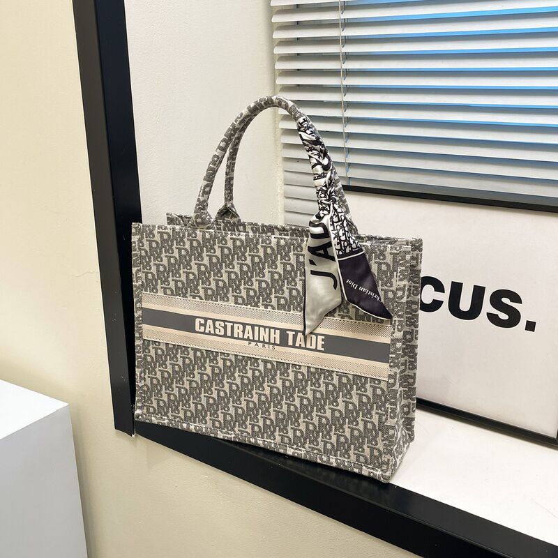 2026 New Fashion Hot-Selling D Brand Classic Shopping Bag Large Capacity Tote Bag Handbag Ribbon Bag for Commuting 2026 New Fashion Hot-Selling D Brand Classic Shopping Bag Large Capacity Tote Bag Handbag Ribbon Bag for Commuting
