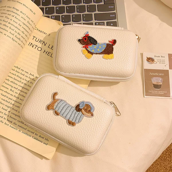 New Original Cartoon Dachshund Puppy Portable Camera Bag Large Capacity Storage Bag Outdoor Camera Bag Anti-Scratch