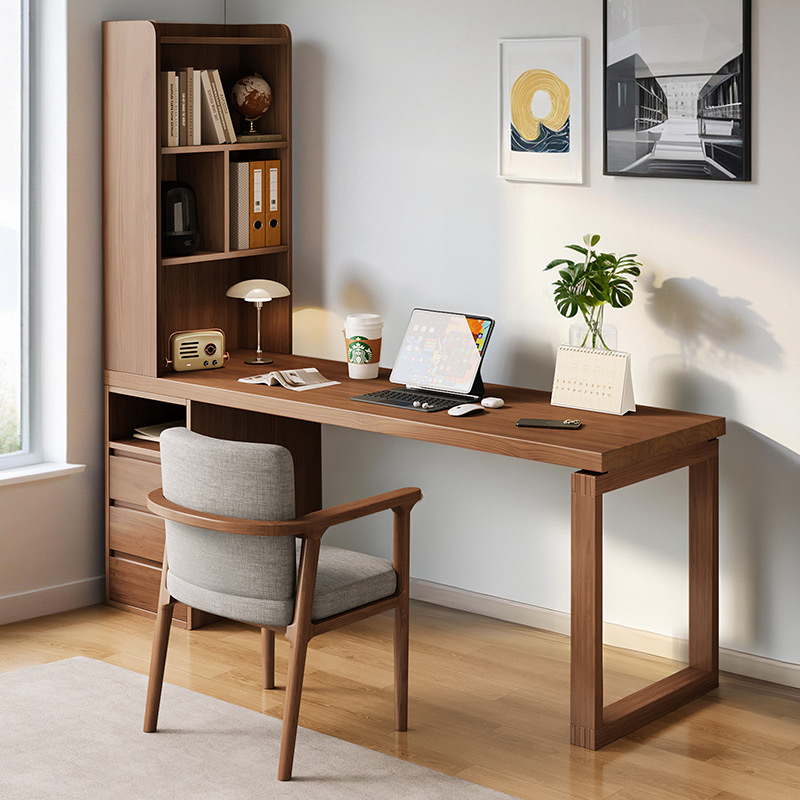 [Factory Processing and Customization] Light Luxury Desk, All Solid Wood Desk, Study Bedroom, Computer Desk, Study Desk