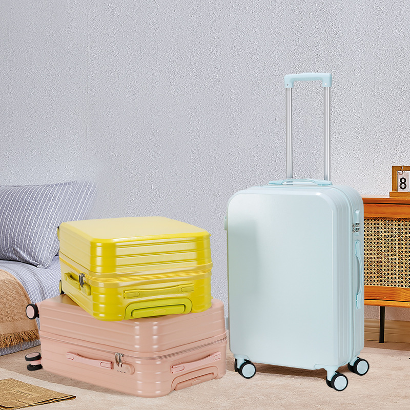 Solid Color Colorful Luggage Suitcase 20inch Trolley Boarding Case Male and Female Students Small Fresh Password Box Suitcase