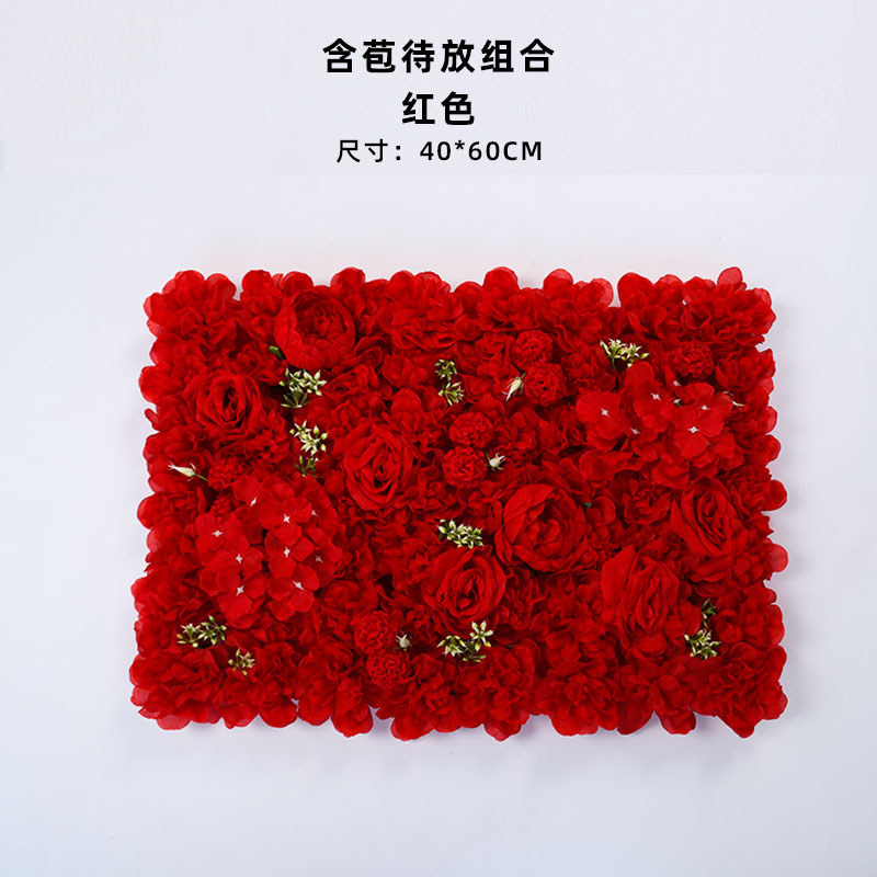 造花壁造花バラアジサイダリリ花立体背景壁窓造園結婚式結婚式装飾花列|undefined