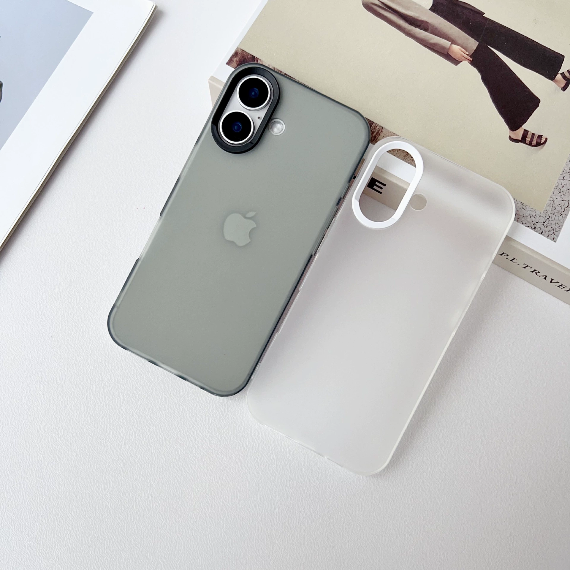 Совместимый с iPhone 16 чехол из матового защитного материала, чехол для телефона, 16promax, iphone, простой и элегантный дизайн