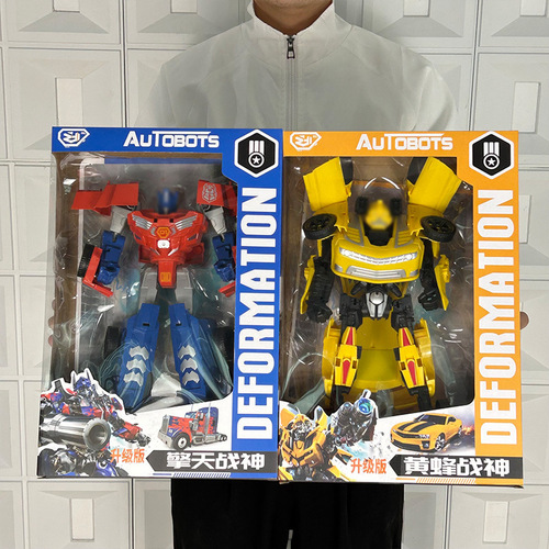 Children's toys, large-sized transformer robot, Optimus Prime, educational institution promotional booth wholesale.