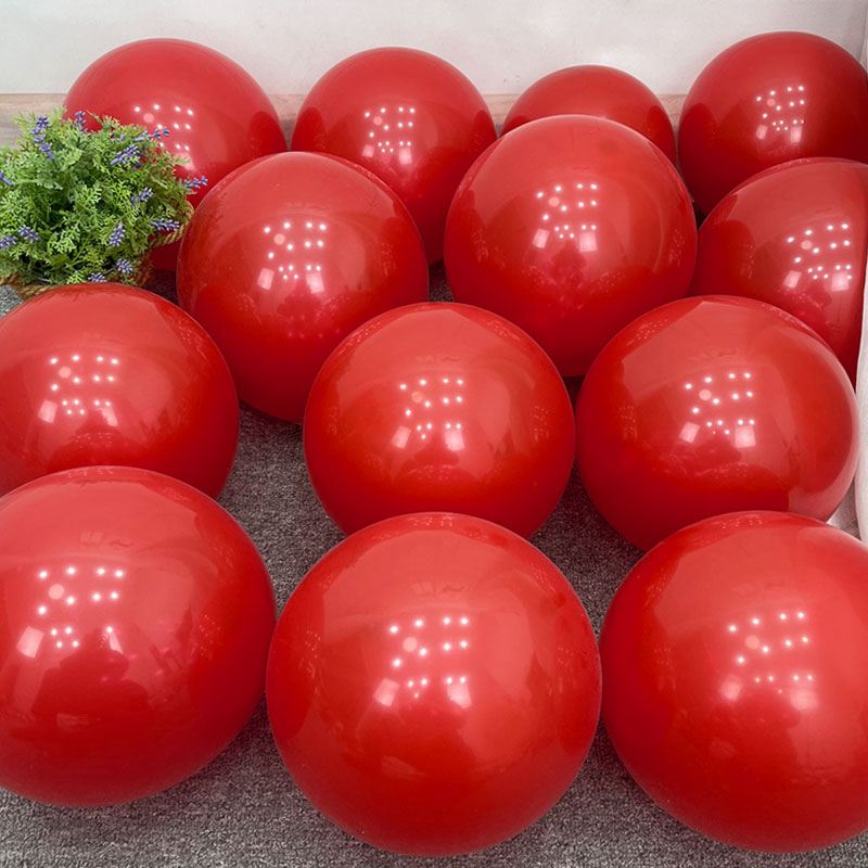 Glossy [single layer] ruby red 50 pieces only balloons
