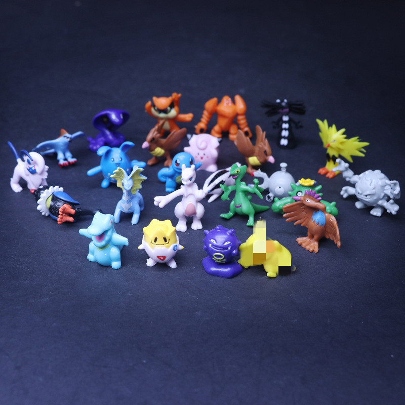 144種類の魔法のミニペットポケモンフィギュア、ポケットモンスターの置物