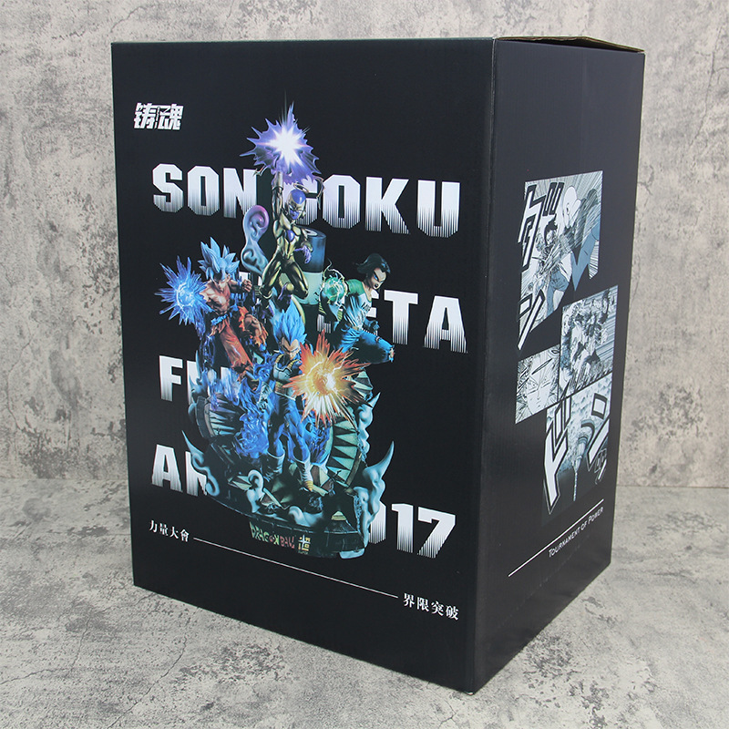 超大号手办七龙珠力量大会孙悟空贝吉塔弗利萨17号模型摆件