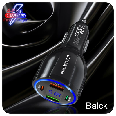 Mobil şarj cihazları: charger 2QC3.0 2PD fast - 359-2a2c-sx-black-bare-metal