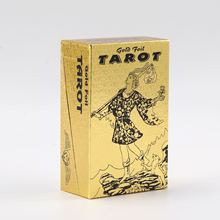 金箔烫金塔罗牌塑料PVC防水扑克牌桌游塔罗牌镀金彩印卡片可制订