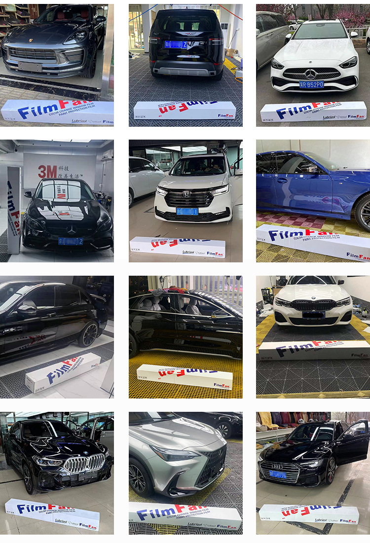 Cross-border TPU white black headlight film color changing lamp film car protection lamp film invisible car clothing transparent scratch repair