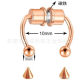 New stainless steel magnetic fake nose ring horseshoe ring titanium steel artificial nose ring non-perforated nose clip nose jewelry