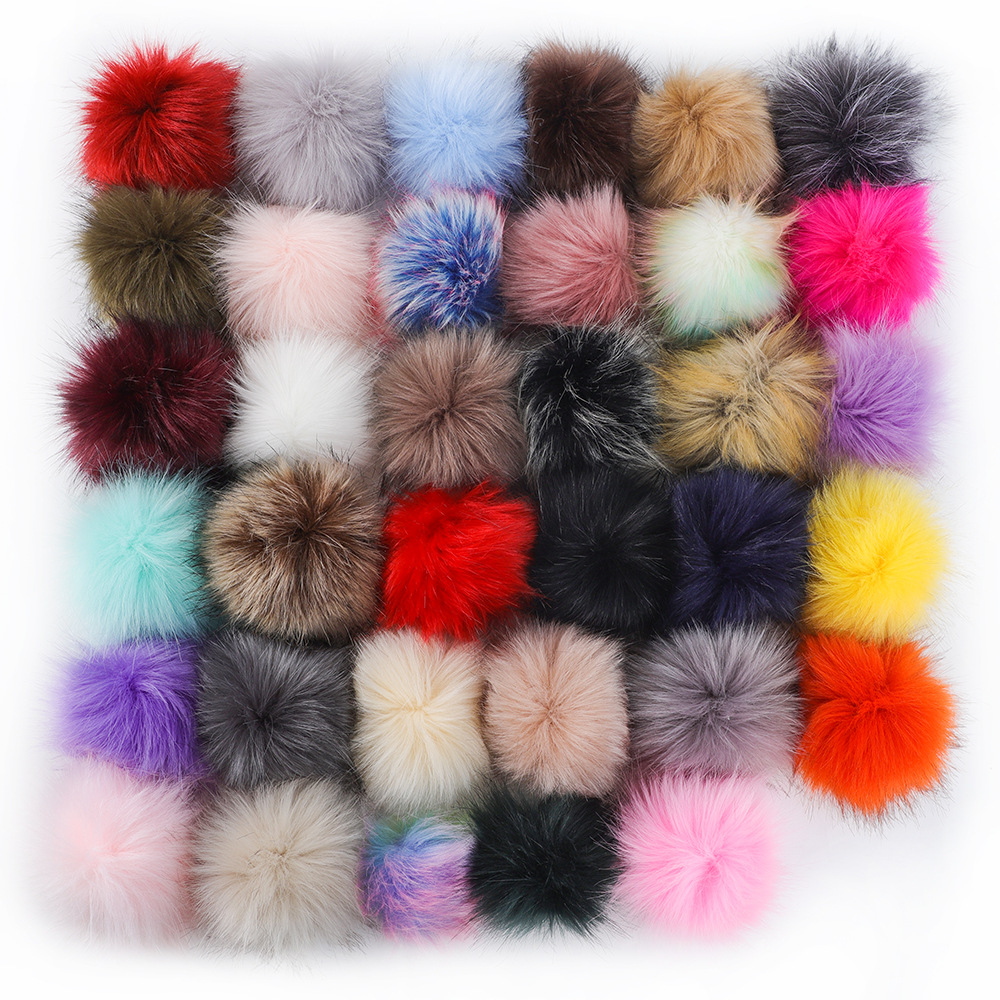 狐狸毛球现货颜色