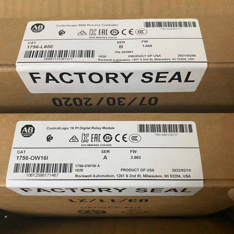 优势AB 1756-L85E 控制器、ControlLogix、40 MB用户内存 1756L85