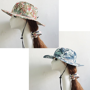 Optional Sunshade Spot Universal Printed Men's Dome Fisherman Hat Sun Hat Travel Sunshade Sunscreen Hat Two Set
