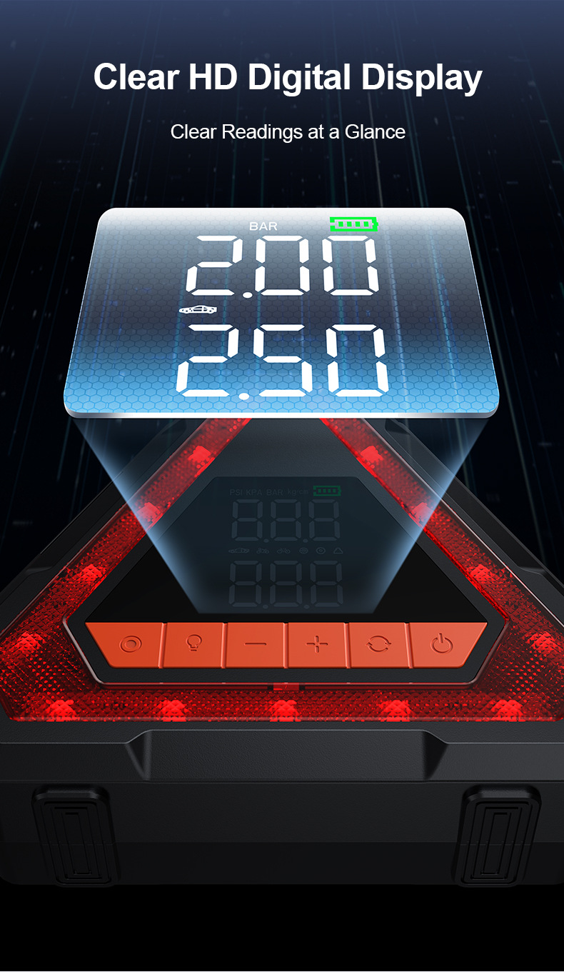 [N15] Cross-Border Car Emergency Starting Power Supply and Air Pump All-In-One Portable Battery Jump Starter