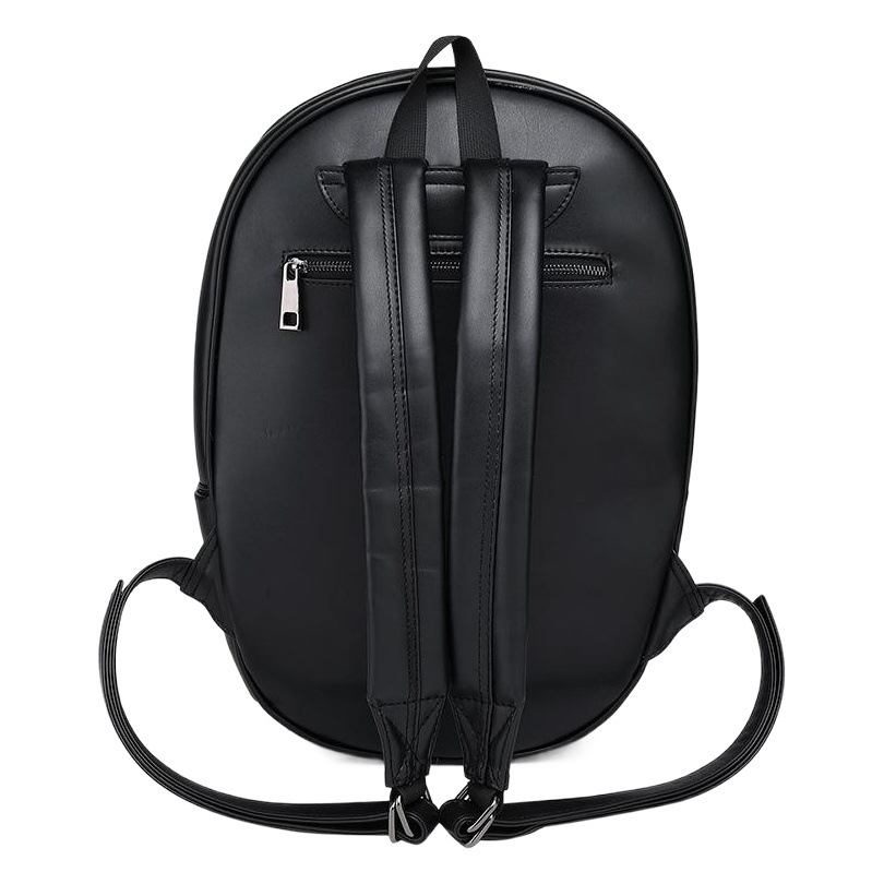 Factory direct personality new bone head PU backpack three-dimensional embossed wear-resistant backpack computer bag