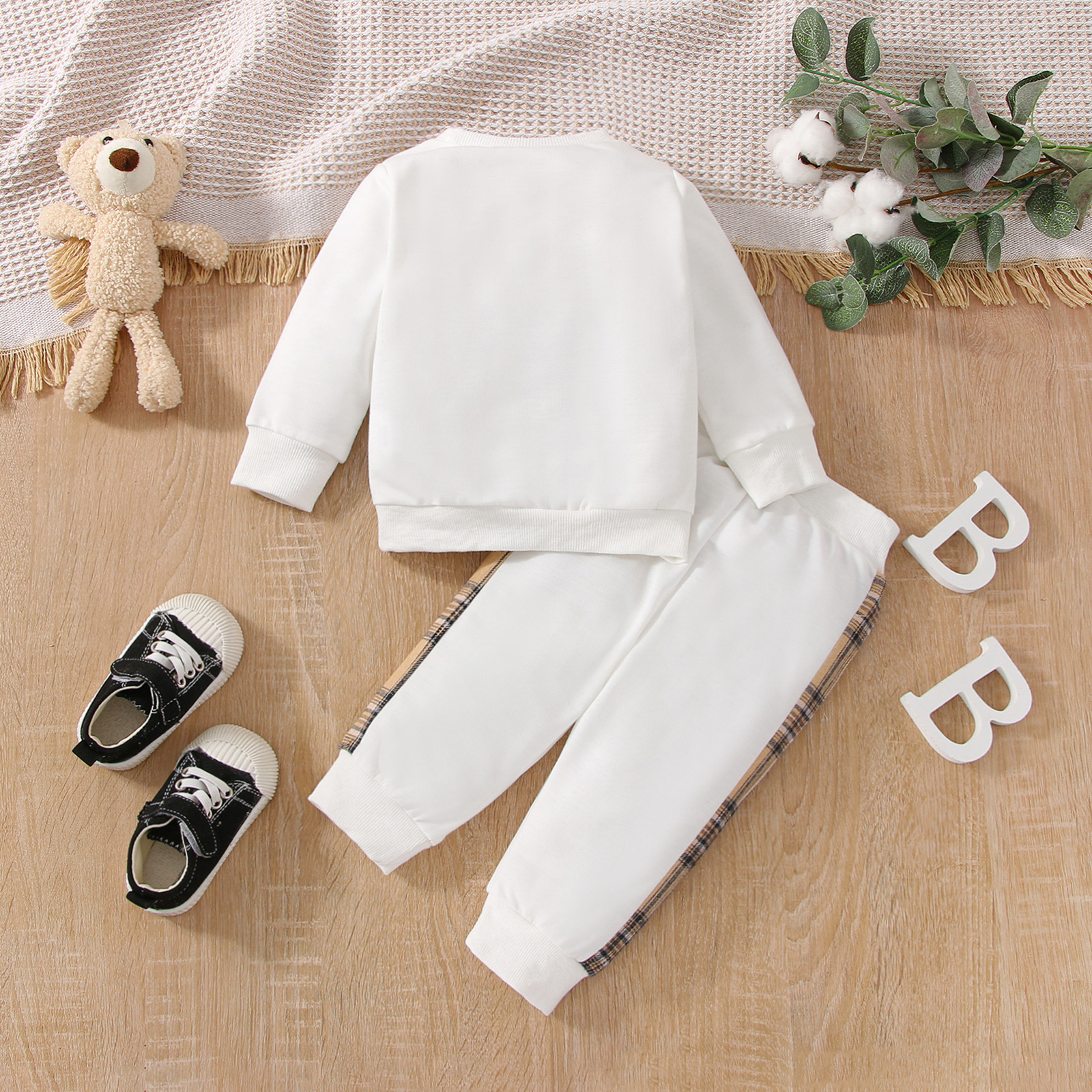 Fashion Bear Cotton Boys Clothing Sets display picture 2