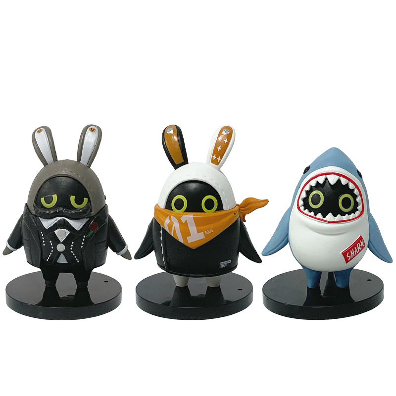 Explosiva ZZZ Área de hielo y fuego Zero Periférico Ies Muñeca de PVC Bangbu GK Tela de tiburón Adornos de escritorio hechos a mano