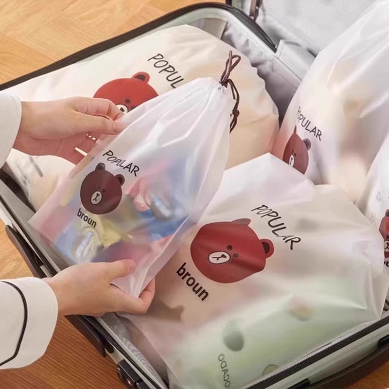 旅行鞋子收纳袋防尘防潮抽绳束口学生宿舍整理袋|undefined