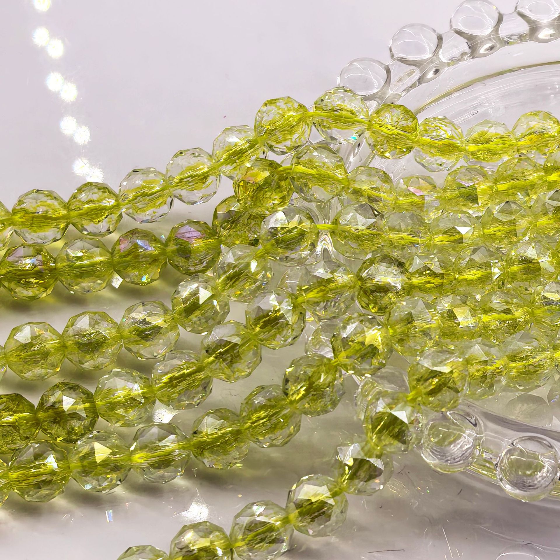 Bola de flores de 8mm Jingjing K9 cuentas sueltas de cristal 64 superficies cortadas con cuentas Accesorios de joyería hechos a mano de bricolaje Pulsera Collar lote suelto image 106