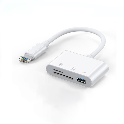 Applicable to Apple Applicable to Apple mobile phone iPad OTG card reader Three mobile phone iPad OTG card reader three-in-one