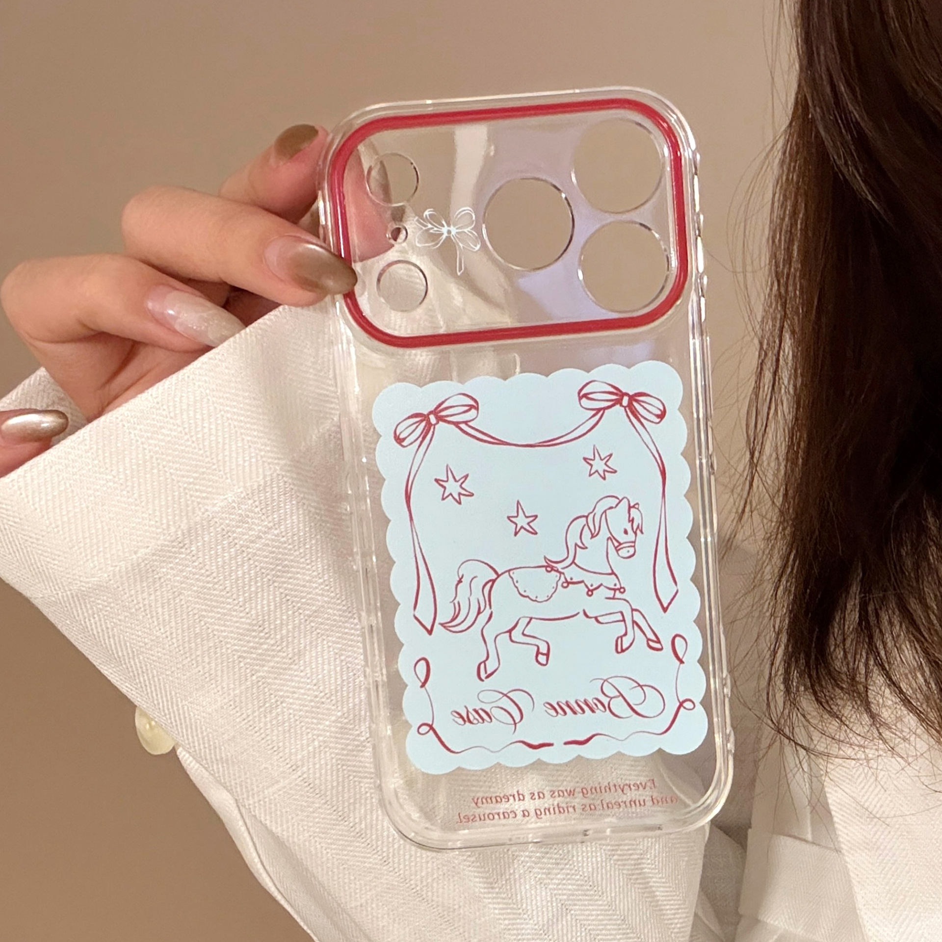Transparent Cartoon Protective Phone Case For Iphone Series_voghion.com