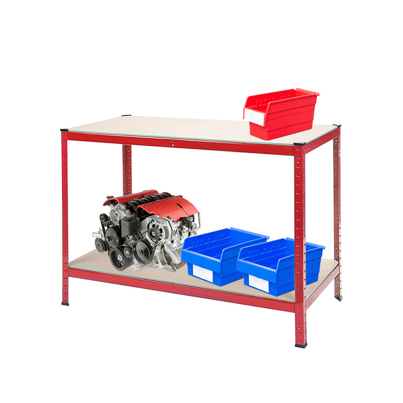 两层喷塑工作桌家庭金属工作台打包打磨实验台置物货架工作台