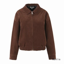 ins跨境欧美风2025新款时尚气质女装批发 美拉德灯芯绒夹克 外套