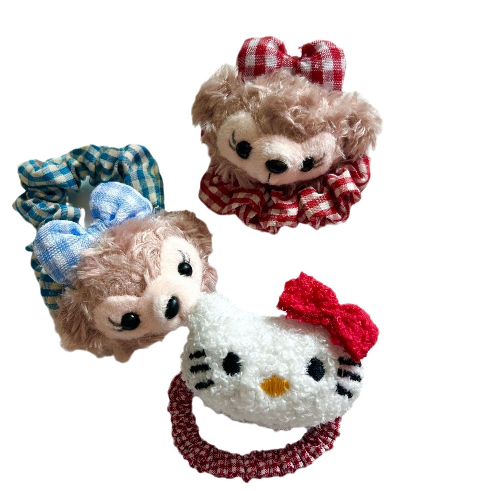 Bonito anillo de cabello de Shirley Mei estilo universitario JK viento muñeca cuadrilátero rojo <unk> <unk> clip de boca japonés joyería de cabello mujer