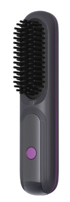 Minhuang ワイヤレスヘアストレートニングコームデジタルディスプレイ充電式ミニポータブル旅行ヘアケアヘアアイロンデュアル目的ストレートヘアカーリングコーム|undefined