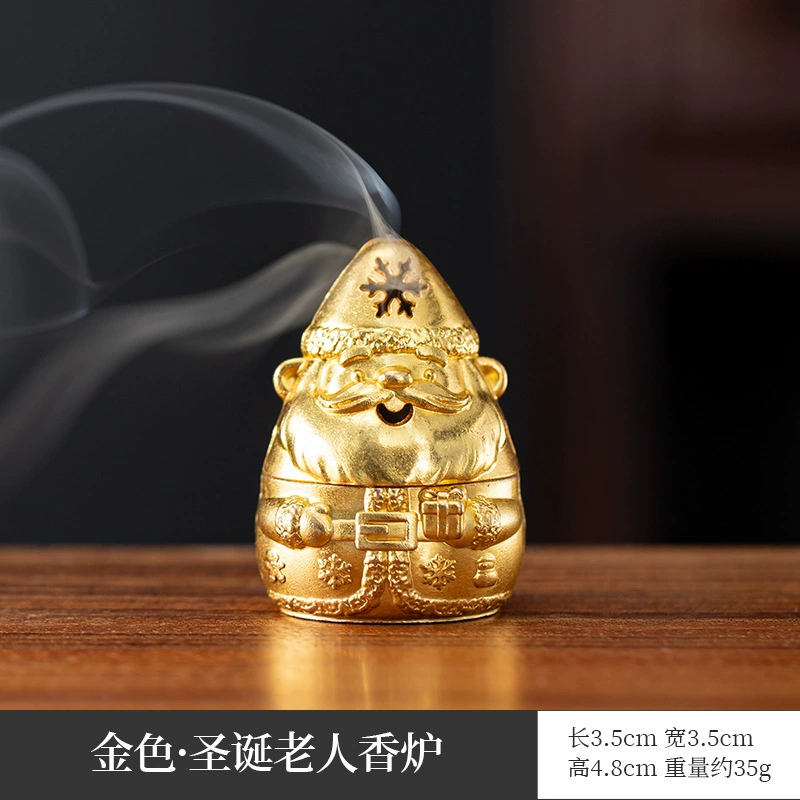 Медный металл инсенс burner сандаловое дерево