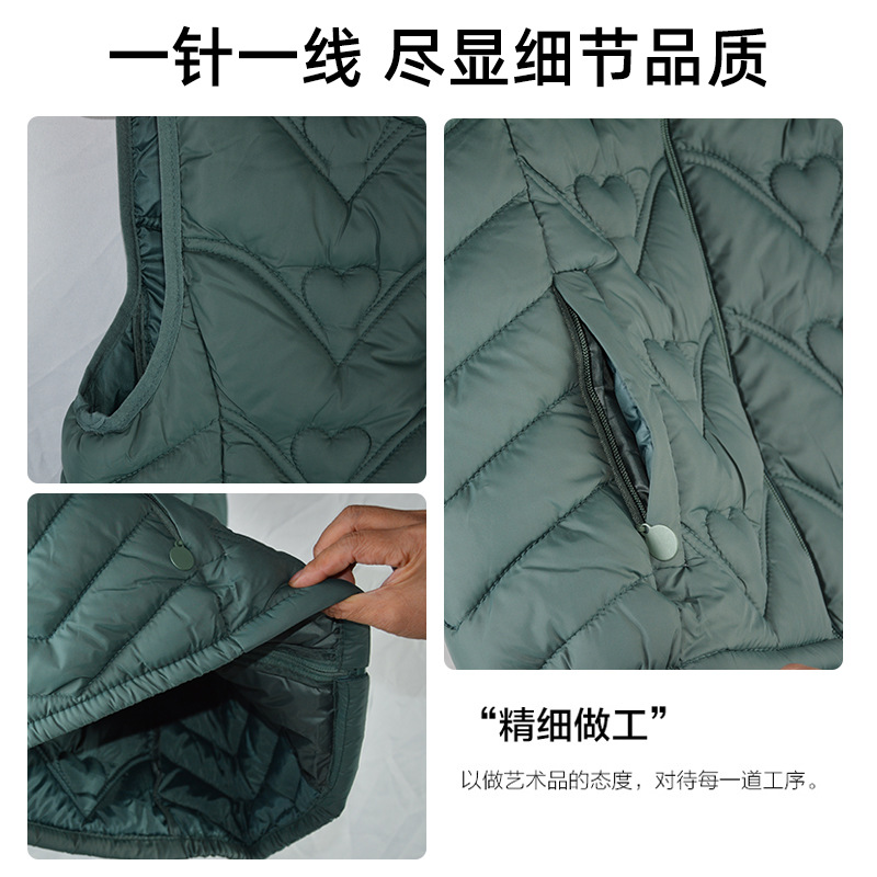 Demi-season down jacket with down