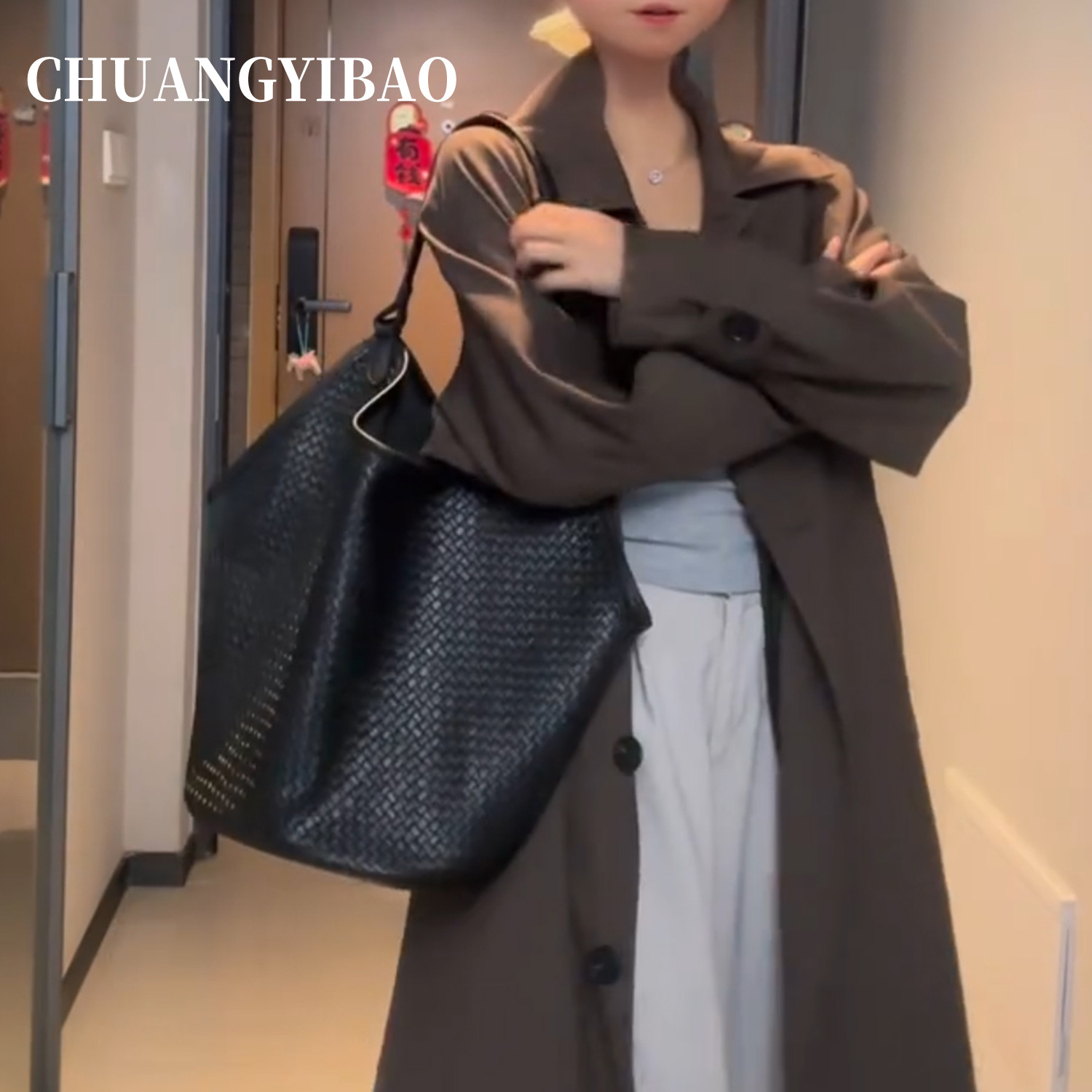 Large Capacity Women's Tote Bag 2025 New Arrival Luxury Niche High-End Lazy Style Fashion Versatile Underarm Bag - Thumbnail 5