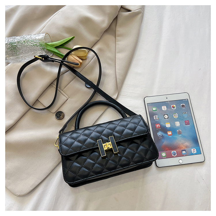 2023 new style small fragrant style rhombic bag new fashion shoulder bag design sense all-match handbag_voghion.com