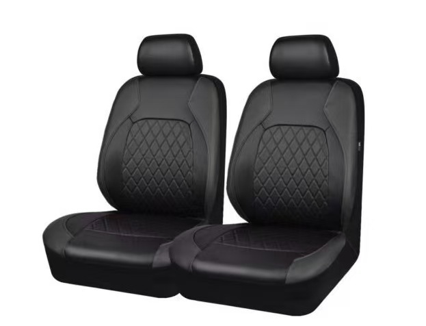 Cross-Border Export Car Seat Cover Cushion Single-Line Quilted Embroidery Leather Pu Leather Faux Leather Export to Europe and America