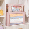 Steel frame Storage box Satin Finishing Box Covered Foldable Storage storage box Toys clothes translucent Storage bag