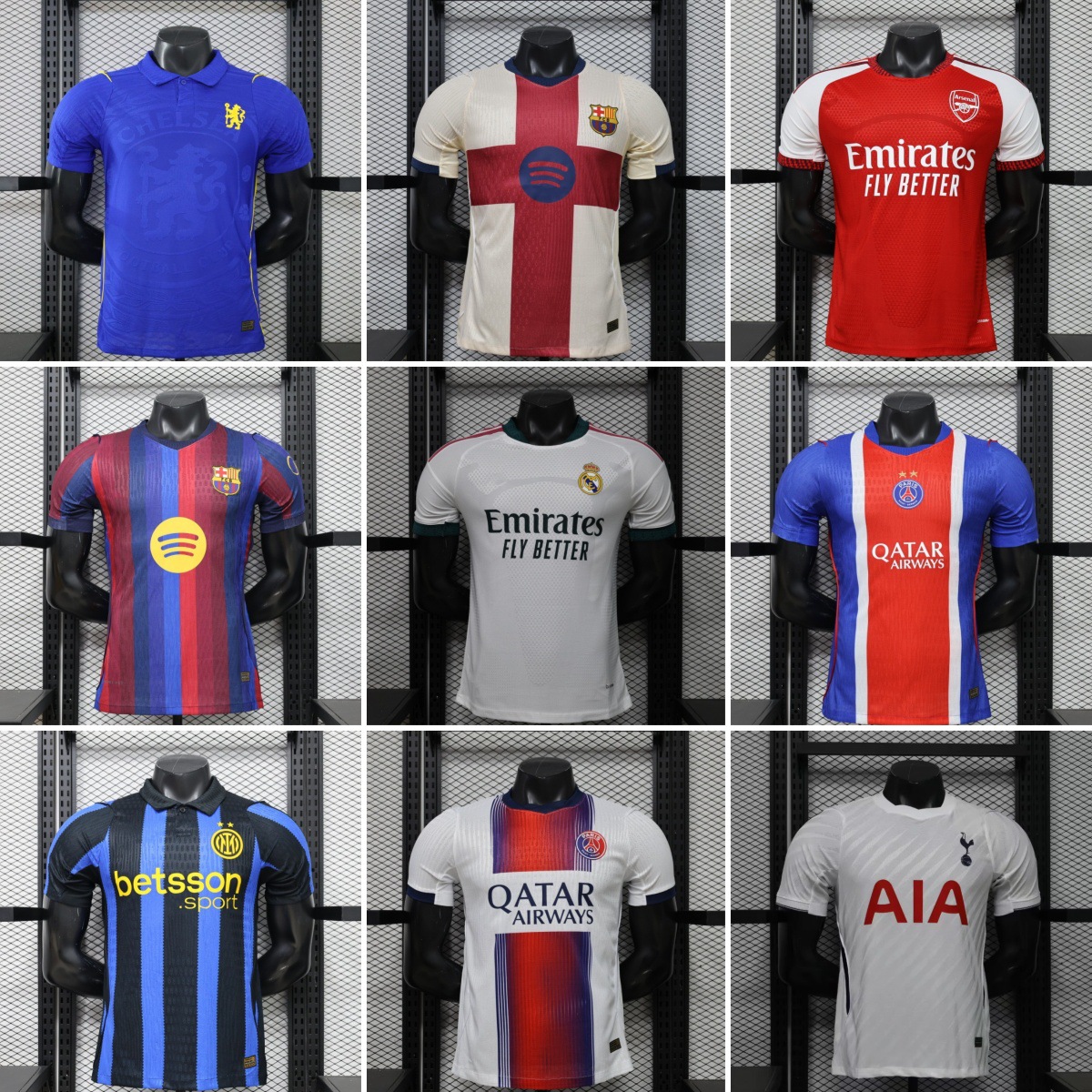 2627 Season New Player Version Football Jerseys Paris, Barcelona, Arsenal, Chelsea, Inter Milan, Atletico Madrid Short-Sleeved Jerseys