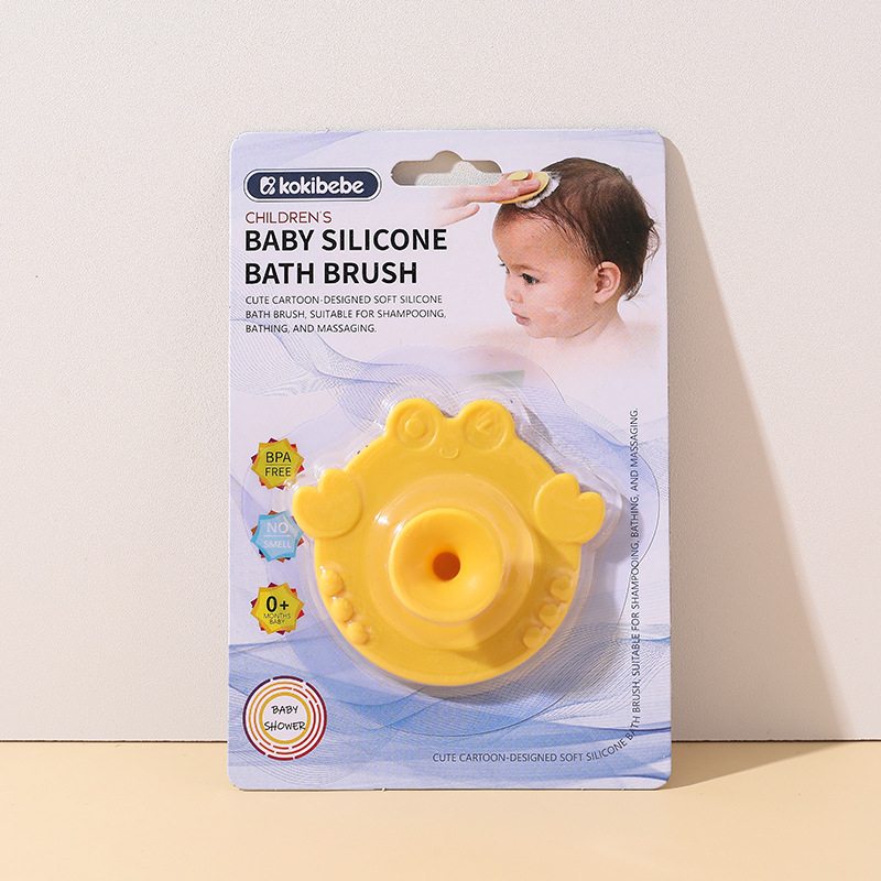 Cepillo de lavado facial de silicona para bebés multiusos Cepillo de champú para bebés Cepillo de baño Cepillo de champú de masaje de baño para niños